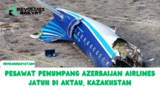 Pesawat Penumpang Azerbaijan Airlines Jatuh di Aktau, Kazakhstan